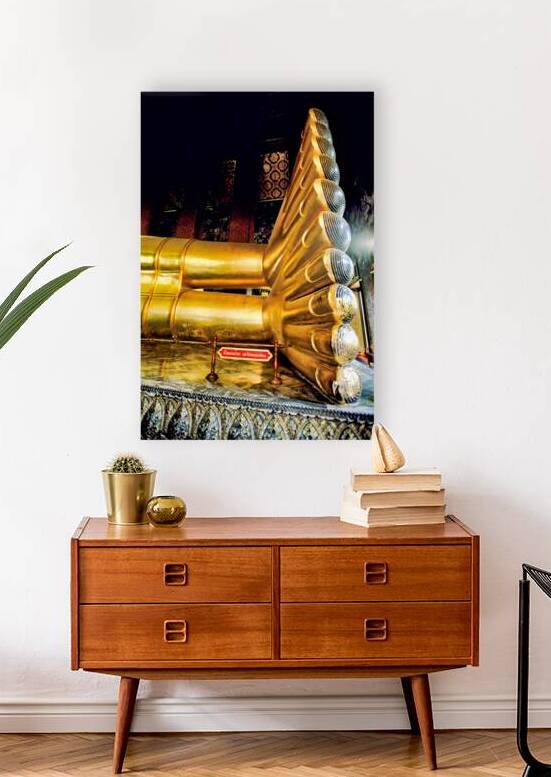 Big Buddha statue at Wat Pho temple in Bangkok Thailand by Marco Brivio