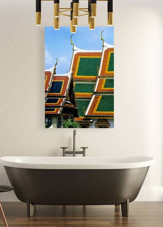 Wat Phra Kaew features colorful roofs in Bangkok by Marco Brivio