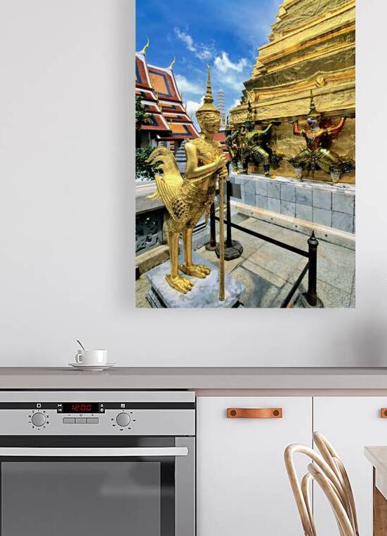 Wat Phra Kaew sculptures and golden stupa in Bangkok by Marco Brivio