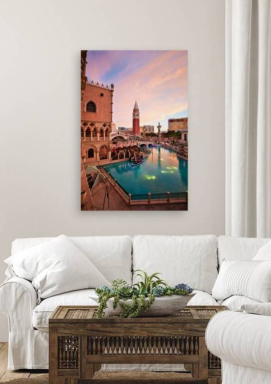 Las Vegas at sunset with the Venetian Hotel view by Marco Brivio