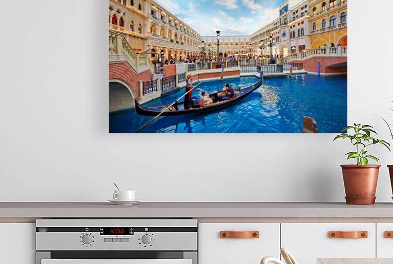 Enjoying a gondola ride at Little Venice in Las Vegas by Marco Brivio