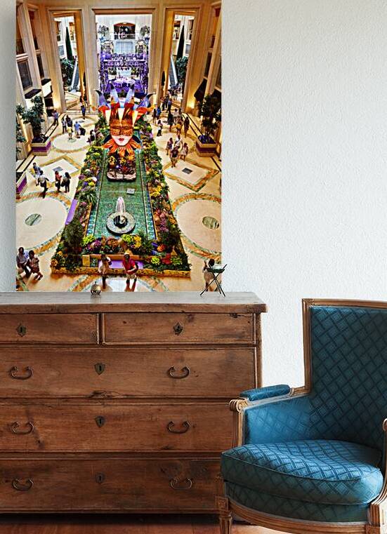 Visitors enjoy the shopping mall at Venetian Hotel in Las Vegas by Marco Brivio