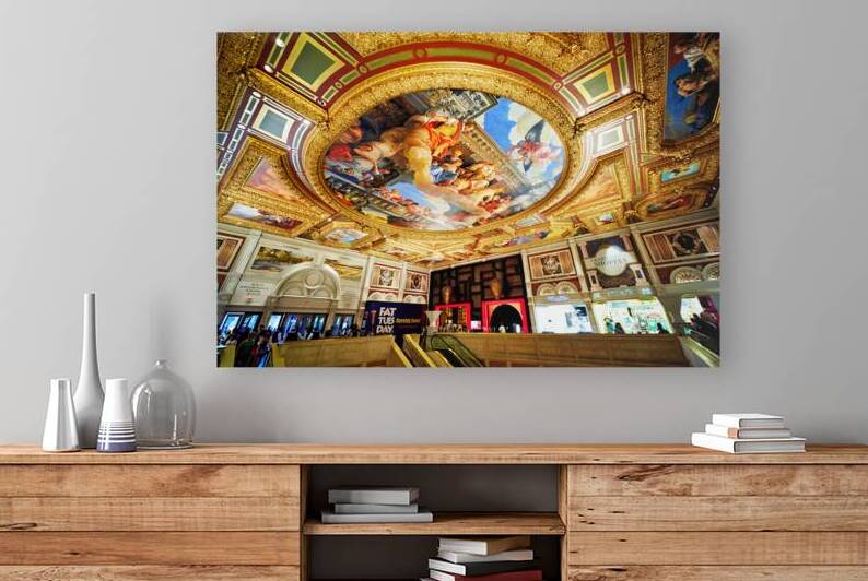 Shopping scene in Las Vegas mall at Venetian Hotel by Marco Brivio