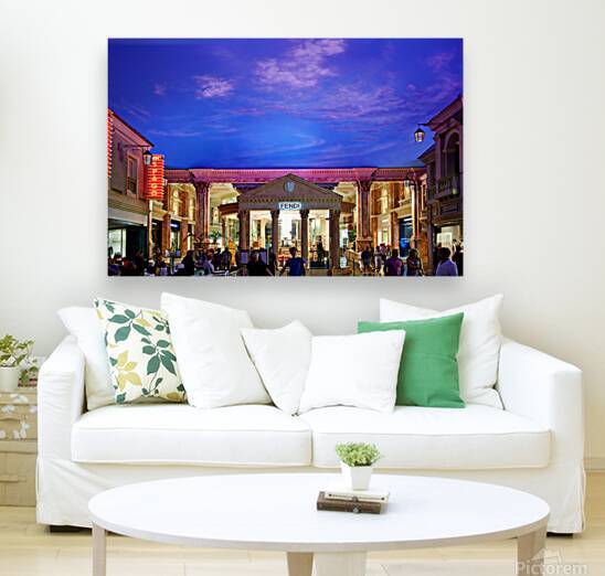 Visitors explore Caesars Palace Hotel Mall in Las Vegas by Marco Brivio