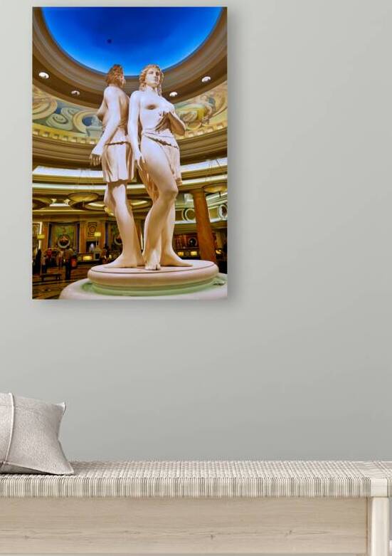 Caesars Palace Hotel lobby features art and architecture by Marco Brivio