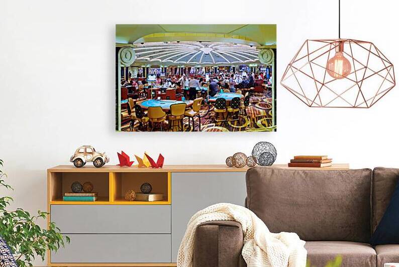 People play games at Caesars Palace in Las Vegas by Marco Brivio