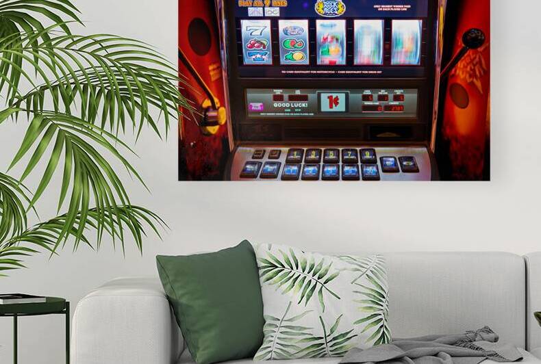 Slot machines at Venetian Hotel Casino in Las Vegas by Marco Brivio