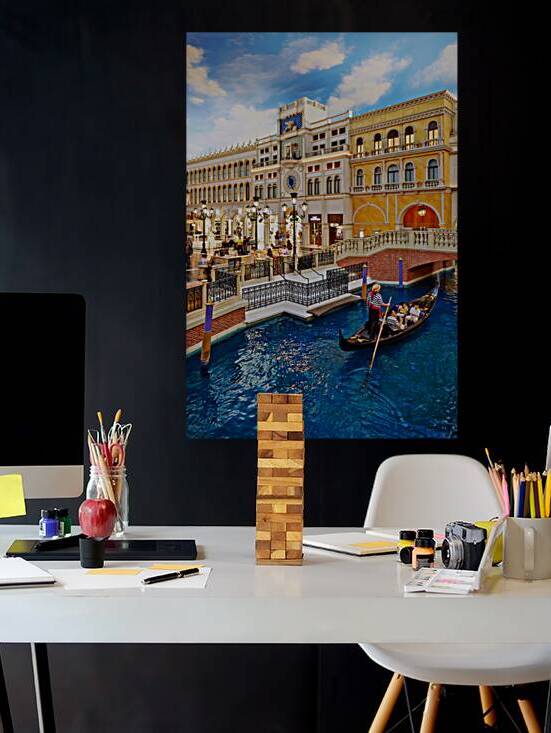 Gondola ride at Little Venice in Venetian Hotel Las Vegas by Marco Brivio