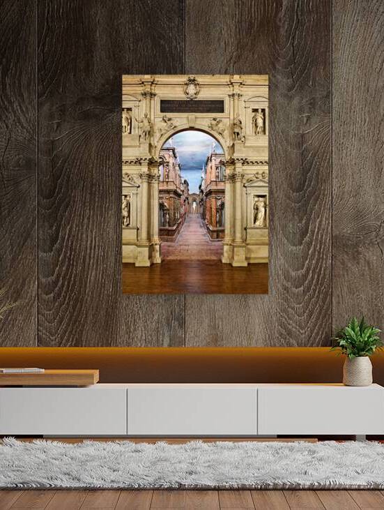 Interiors of teatro olimpico in vicenza veneto italy by Marco Brivio