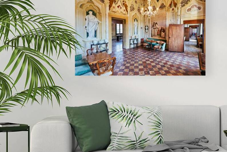 Visitors view the interior of Villa Valmarana ai Nani in Vicenza by Marco Brivio