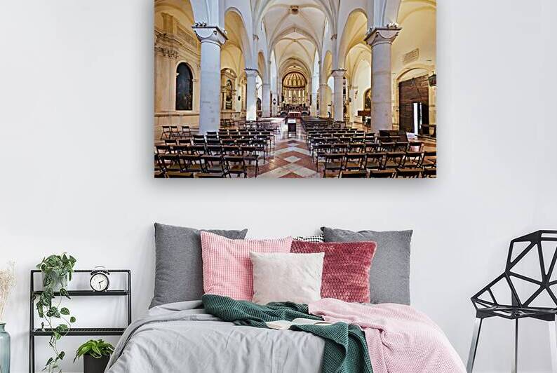 Santa Corona church interior in Vicenza Veneto Italy by Marco Brivio