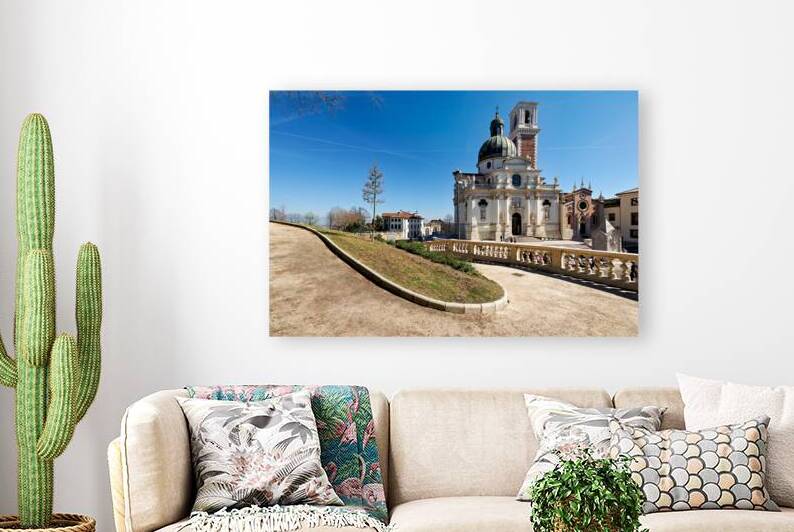 Church of St. Mary of Mount Berico in Vicenza on a clear day by Marco Brivio