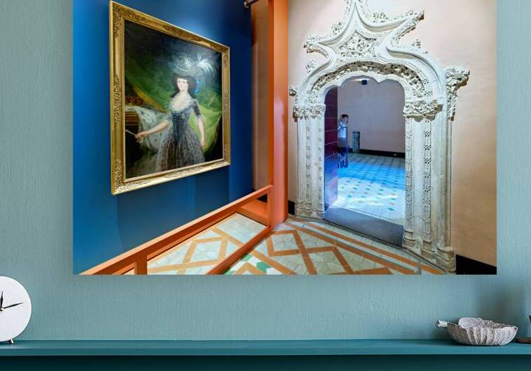 Portrait of queen maria luisa in aljafería palace zaragoza by Marco Brivio