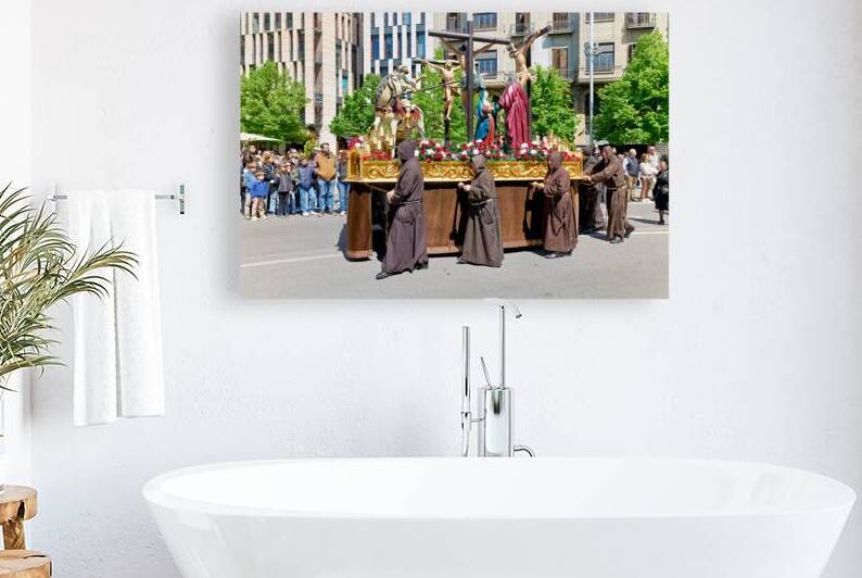 Procession during Easter Holy Week in Zaragoza Spain by Marco Brivio