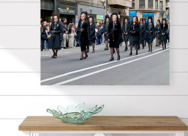 Procession of holy week in zaragoza spain by Marco Brivio