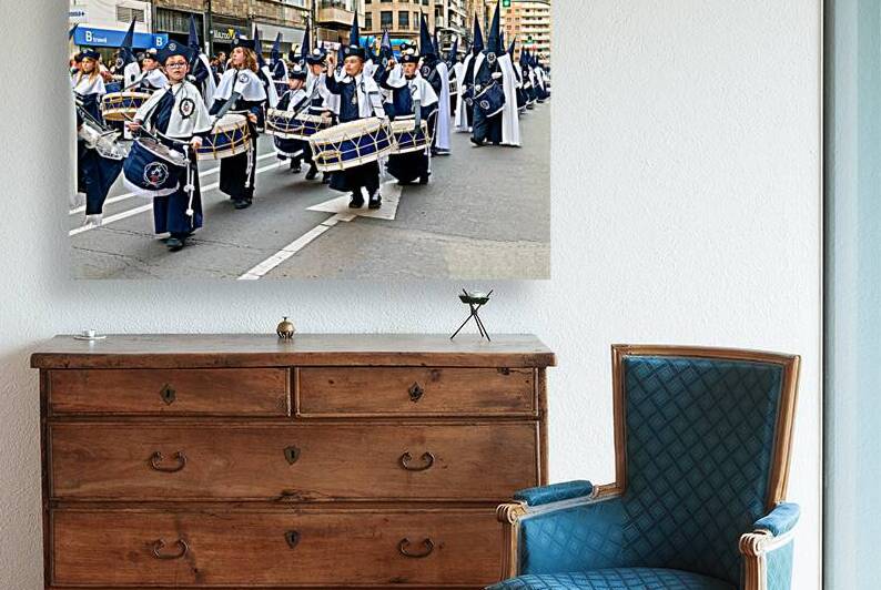 Procession of easter holy week in zaragoza spain by Marco Brivio