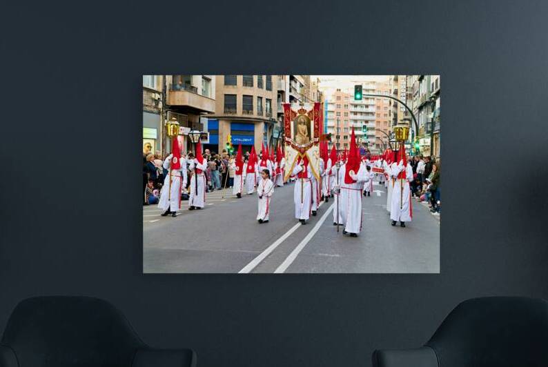 Processions in Zaragoza during Easter Holy Week activities by Marco Brivio