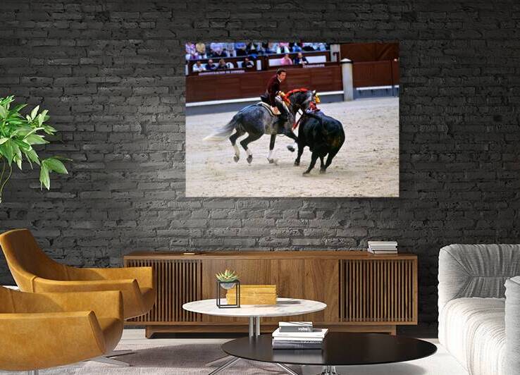 Bullfight on horseback at Las Ventas Bullring in Madrid by Marco Brivio