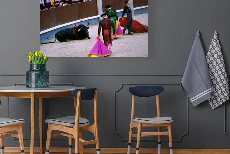 Bullfighters perform in Las Ventas Bullring Madrid by Marco Brivio