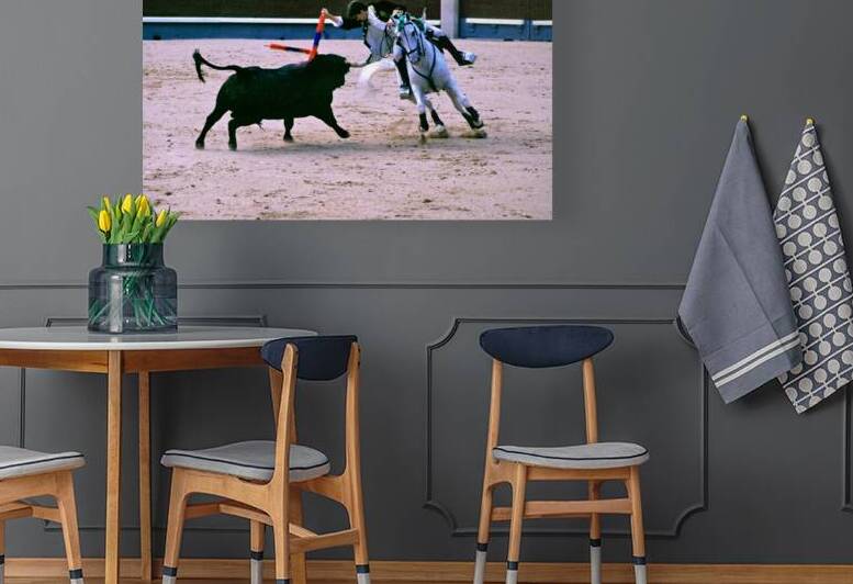 Bullfight on horseback at Las Ventas in Madrid Spain by Marco Brivio