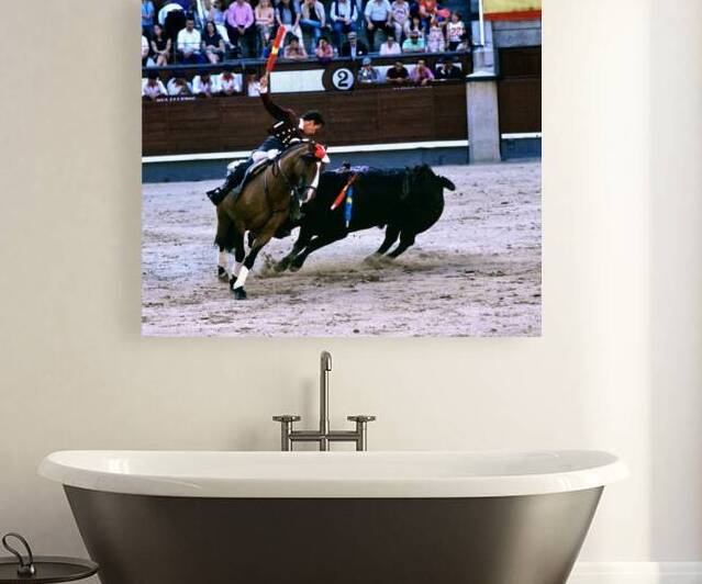 Bullfight on horseback at Las Ventas Bullring in Madrid by Marco Brivio