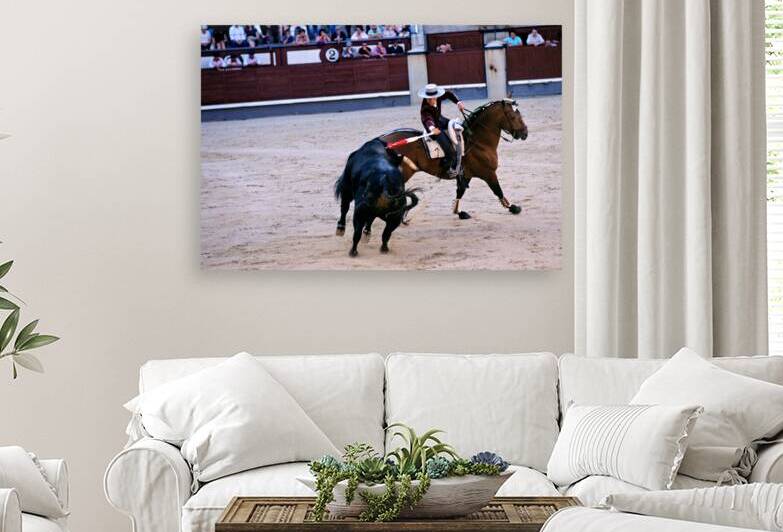Bullfighting on horseback at Las Ventas in Madrid Spain by Marco Brivio