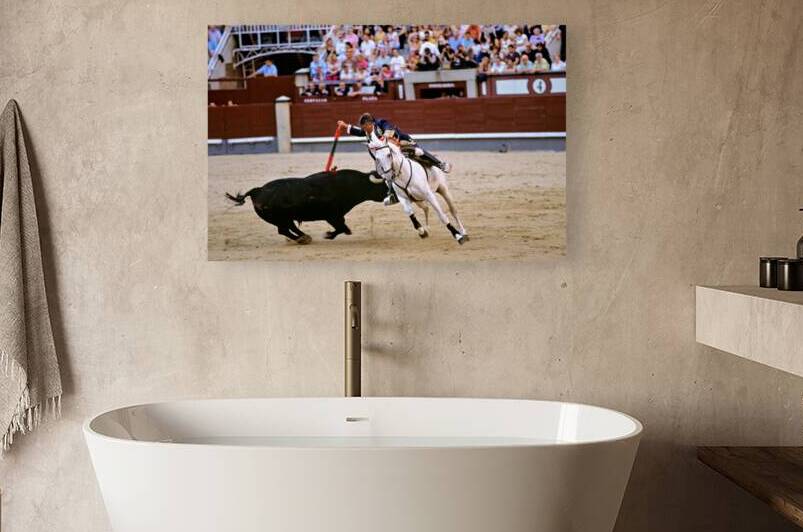 Bullfight on horseback at Las Ventas Bullring in Madrid by Marco Brivio