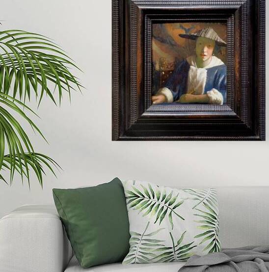 Girl with a flute by Johannes Vermeer in Washington by Marco Brivio