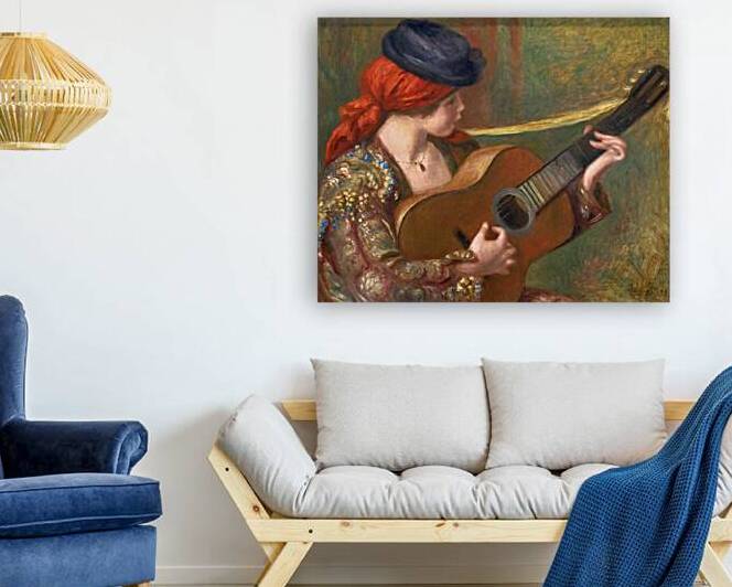 Young Spanish woman plays guitar in Washington by Marco Brivio