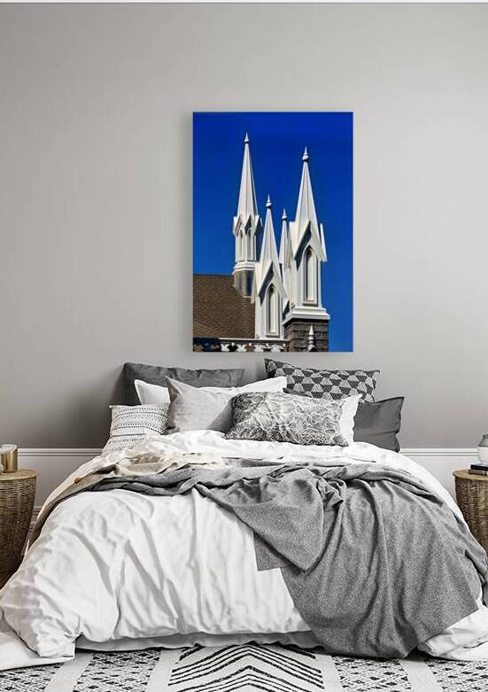 Landmark towers of Assembly Hall at Temple Square by Marco Brivio