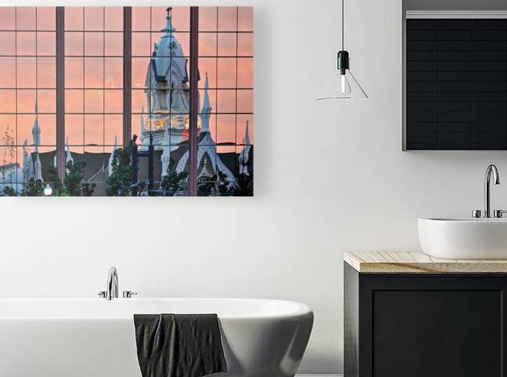 Assembly Hall at sunset in Salt Lake City by Marco Brivio