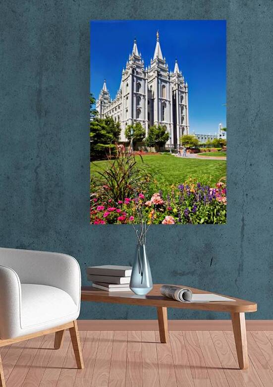 Salt Lake Temple in Salt Lake City Utah on a sunny day by Marco Brivio