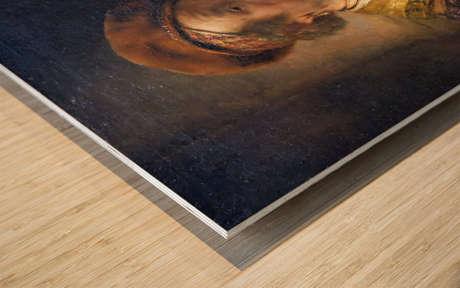 Rembrandt Workshop - Portrait of Rembrandt - 1650 Wood print