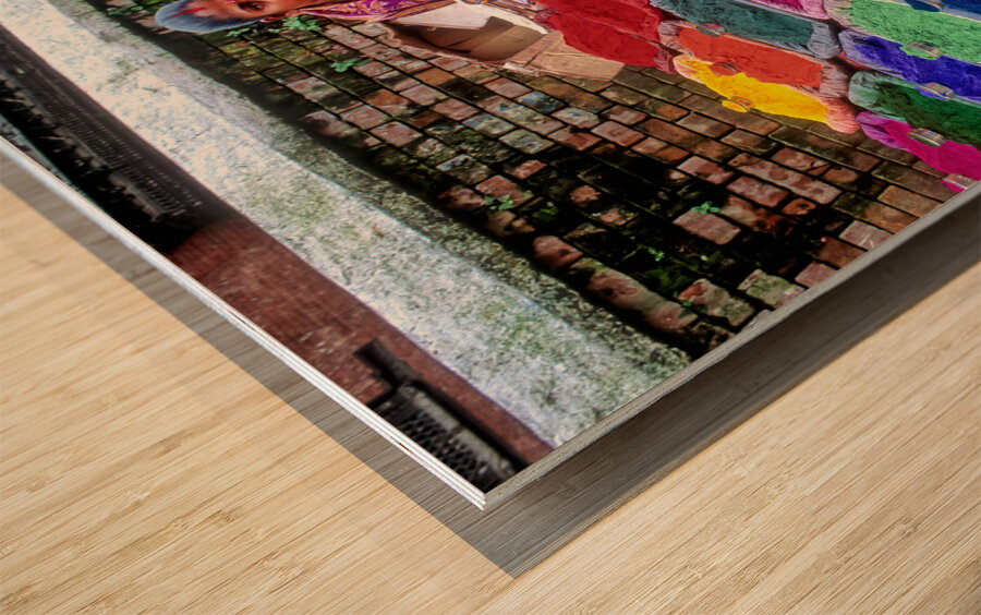 Nepal. Kathmandu. Pashupatinath Wood print