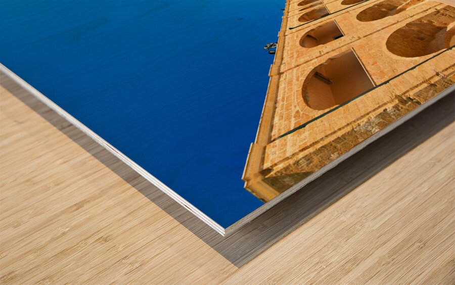 Salento. Apulia Puglia Italy. Santa Maria di Leuca. Santuario di Santa Maria de Finibus Terrae Wood print