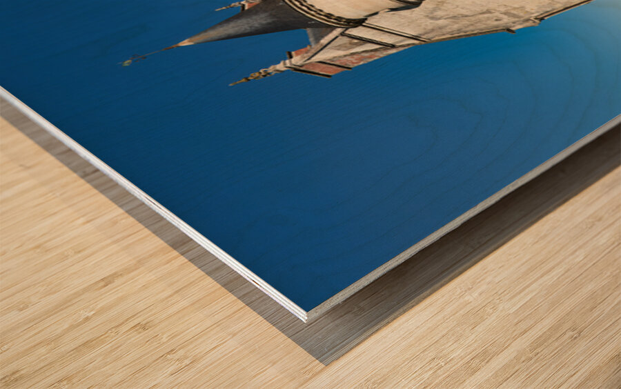 Chateau dAmboise rises in Frances Loire Valley on a clear day Wood print