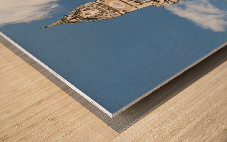 Rathaus in Munich a landmark of Marienplatz in Germany Wood print