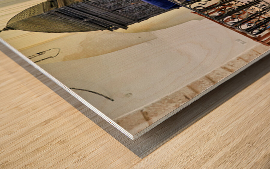 Exploring sephardic synagogues in Jerusalem Israel Wood print