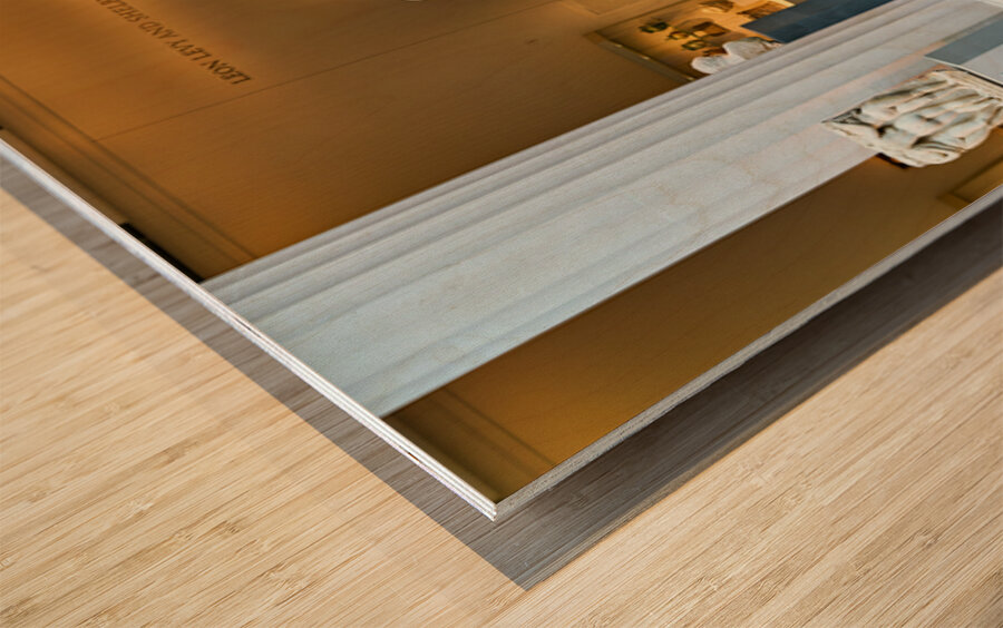 Marble statue of three Graces displayed in Metropolitan Museum o Wood print