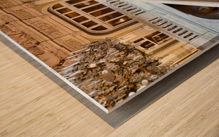 Stairs to upper levels of Yusupov Palace St. Petersburg Wood print