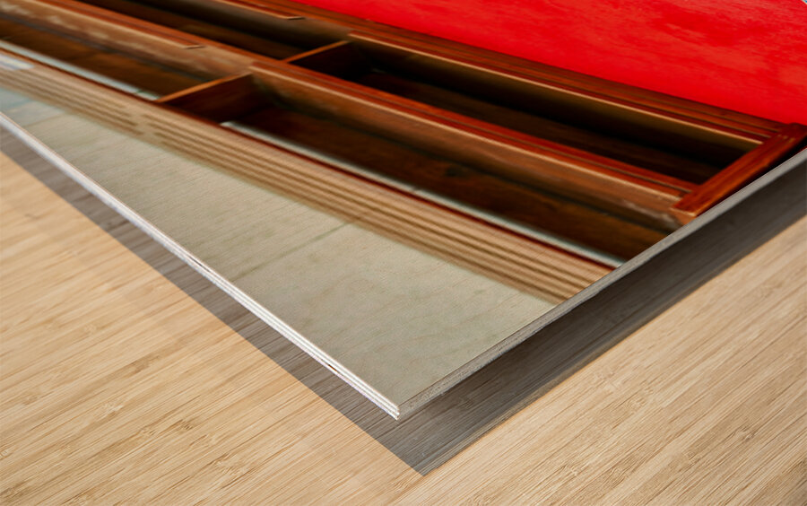 Prayer time inside Fatih Mosque in Istanbul Turkey Wood print