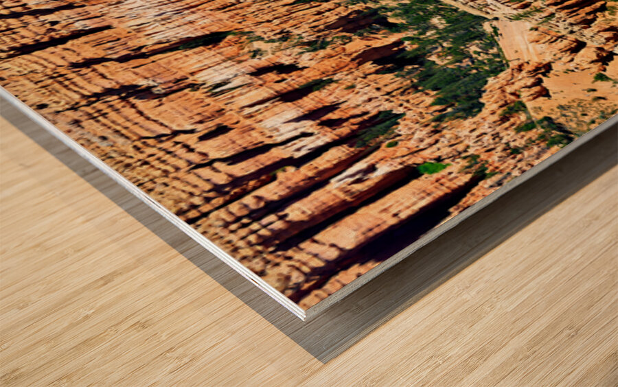Explore Bryce Canyon National Park at Bryce Point viewpoint Wood print