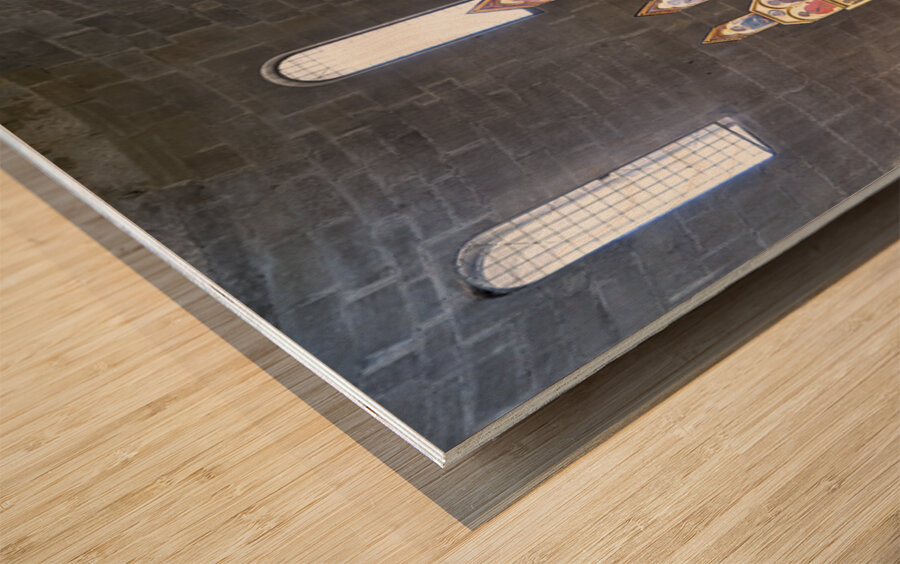 Visit the altar of Santa Maria della Pieve church in Arezzo Wood print