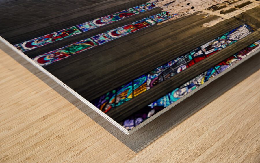 Cathedral of saints peter and donatus in arezzo tuscany italy Wood print