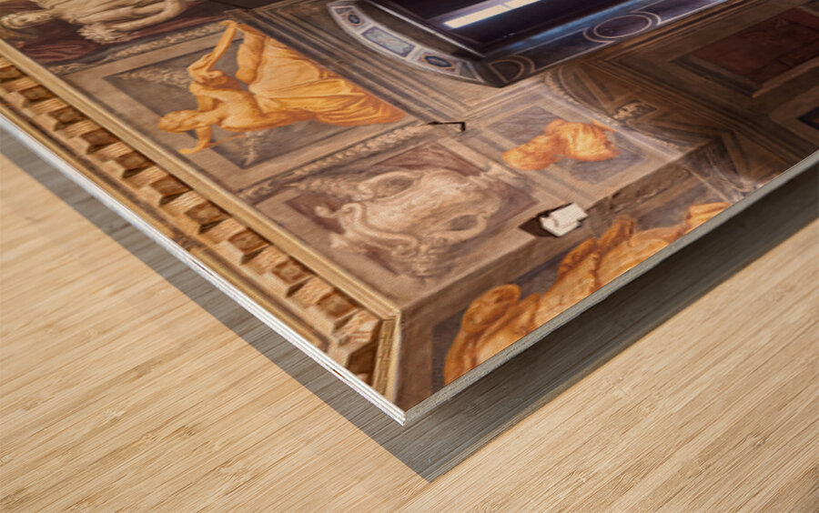 Visit to vasari home museum in arezzo tuscany italy Wood print