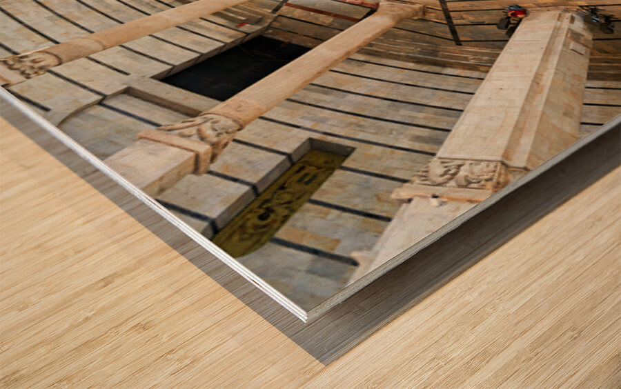 Explore the baptistery of st. john in pisa tuscany italy Wood print