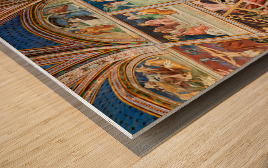 Art in the Collegiata di Santa Maria Assunta in San Gimignano Wood print