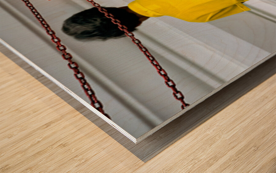 Prayer at wat phra kaew in bangkok Wood print